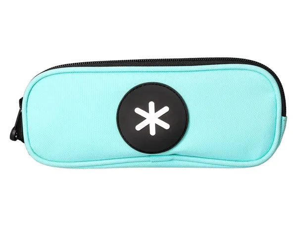 Trousse scolaire antartik ovale 2 compartiments         210x60x80mm coloris bleu      givre — Non classé