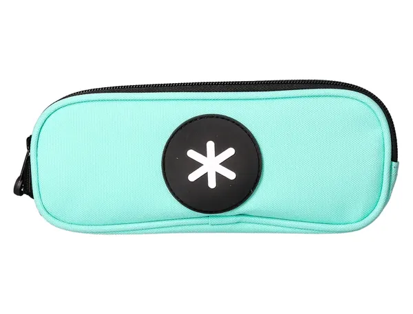 Trousse scolaire antartik ovale 2 compartiments         210x60x80mm coloris vert      menthe — Non classé