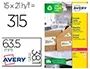 Etiquette Autocollante Avery Adresse Recyclee Laser Blanc 63,5 X 38,1mm Boite De 315 — Aménagement d'espace — vue 2
