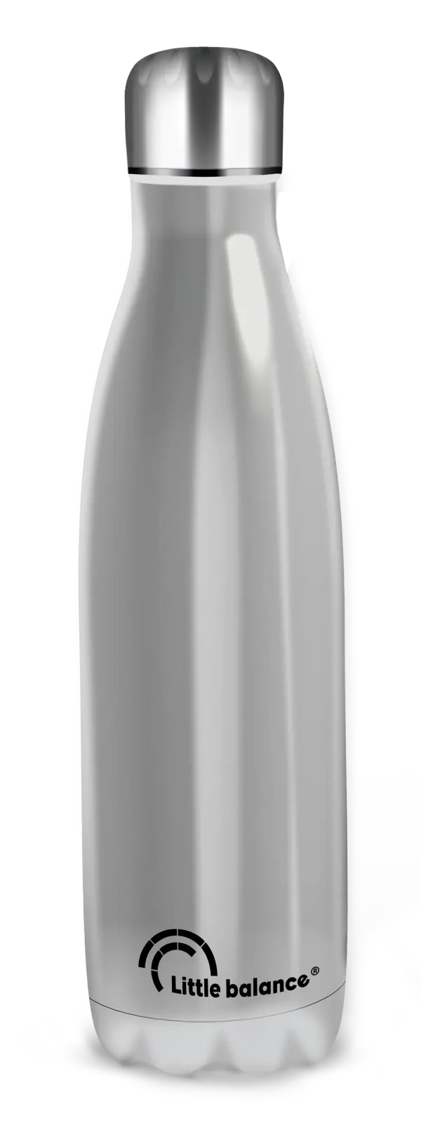 Bouteille isotherme inox brillant double parois        thermique incassable 500 ml — Non classé