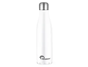 Bouteille isotherme inox blanc brillant double parois  thermique incassable 500 ml — Non classé