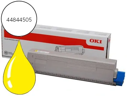 Toner laser original oki c831 10000 p jaune — Non classé