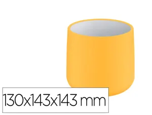 Pot pour plante leitz cosy ceramique dimensions: 130 x   143 x 143 mm coloris jaune — Non classé