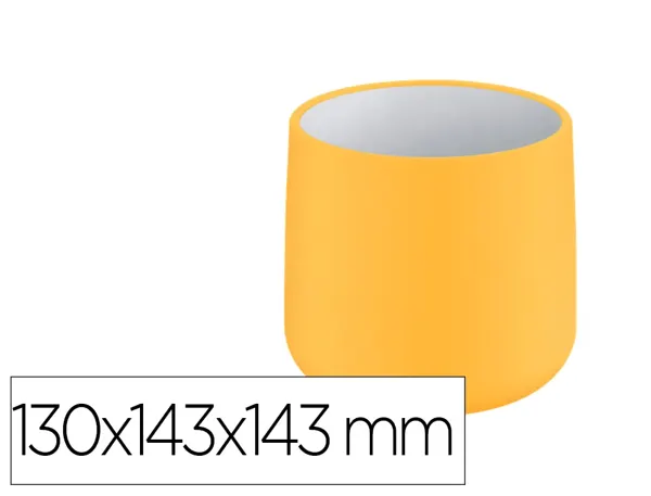 Pot pour plante leitz cosy ceramique dimensions: 130 x   143 x 143 mm coloris jaune — Non classé