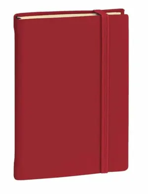Carnet de note quo vadis 15 lignes silk bordeaux          elastique. 192 pages format   10x15cm — Non classé
