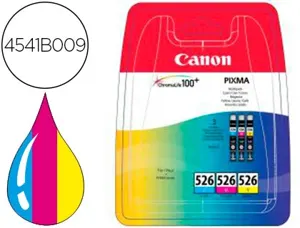 Cartouche d'encre original canon 526 cyan/magenta/jaune pack 3 couleur — Non classé