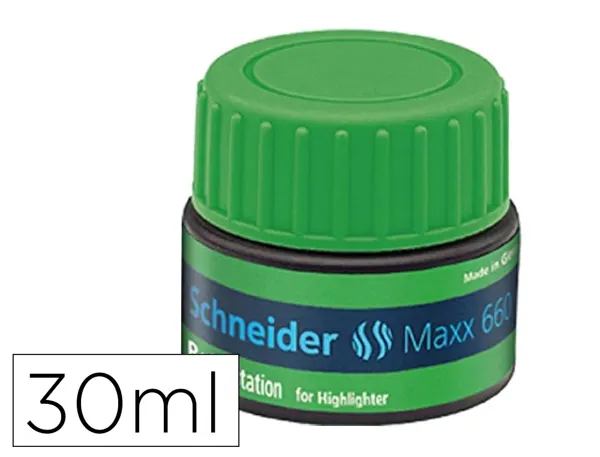 Recharge schneider maxx 660 surligneur job automatique    30ml coloris vert — Non classé