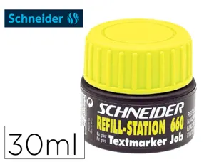 Recharge schneider maxx 660 surligneur job automatique    30ml coloris jaune — Non classé