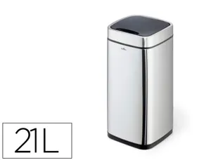 Poubelle durable a capteur automatique acier inoxidable  a /' no touch/' 21 l — Non classé