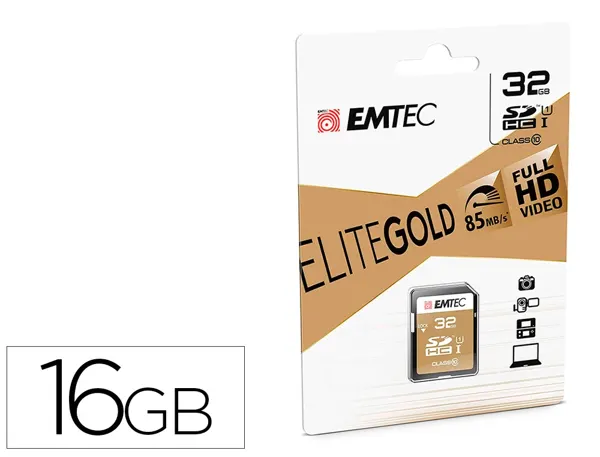 Carte memoire emtec micro sd hc 32gb classe 10 elite gold — Non classé