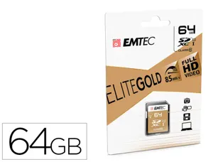 Carte memoire emtec micro sd hc 64gb classe  10 elite gold — Non classé