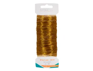 Carte de fil sodertex m tal or 60m - diam 0,3 mm - 1 pc - 1 coloris — Non classé