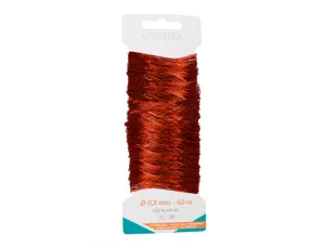 Carte de fil sodertex m tal cuivre 60m - diam 0,3 mm - 1  pc - 1 coloris — Non classé