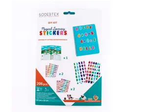 Pack de 206 lettres & chiffres magiques             repositionnables sode et      lavables 18 x 27,8 cm - 1 pc — Non classé