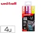 uni-ball Marqueur craie Chalk marker PWE 5M/4 PF, étui de 4 — Activités artistiques — vue 2