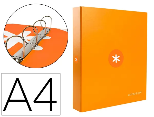 Classeur antartik 4 anneaux end 40mm a4+ carton remborde    coloris jaune moutarde — Non classé