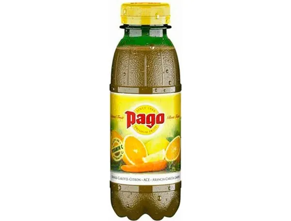 Jus pago orange carotte citron nectar pet 33cl — Non classé