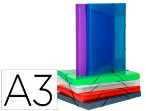 Boite de classement coolbox a3 dos 3cm polypropylene      propyglass coloris assortis — Non classé
