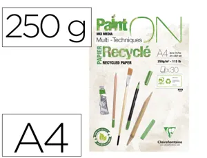 Bloc clairefontaine painton recycle a4 30f blanc 250g — Non classé