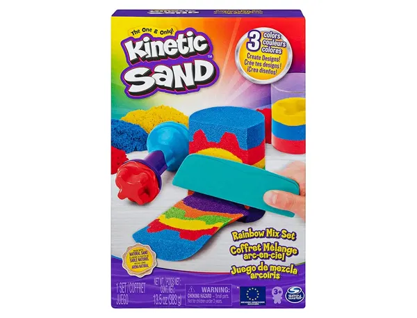 Coffret kinetic sand sable magique   modeler tricouleur  6 accessoires — Non classé