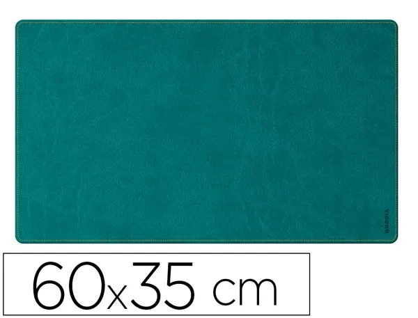 Sous-main  rhodiarama souple simil cuir paon velout  60x35 cm — Non classé