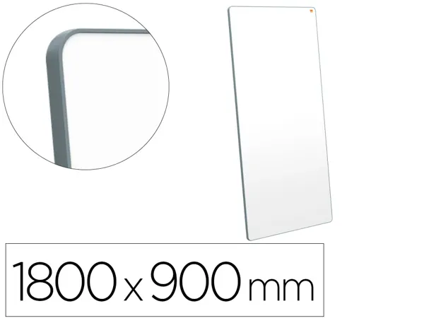 Tableau portable esselte magnetique double face move & meet blanc tour gris 1800x900mm — Non classé
