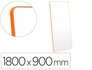 Tableau portable esselte magnetique double face move & meet  blanc tour orange       1800x900mm — Non classé