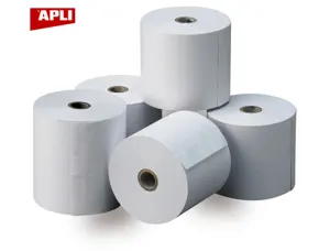 Bobine apli calculatrice papier offset 60g finition    mate 57x70x12mm blanc lot 10  unites — Non classé