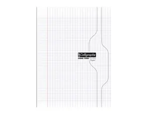 Cahier piqure calligraphe 7000couverture souple pp 24x32cm  96p seyes 70g incolore — Non classé