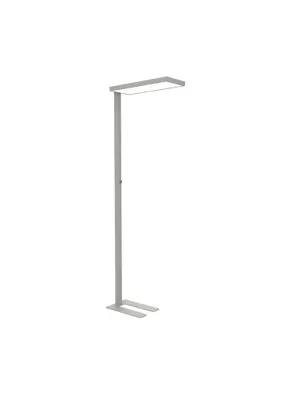 Lampadaire led mauljura intensite reglable tete et    socle aluminium hauteur 195cm coloris argent — Non classé