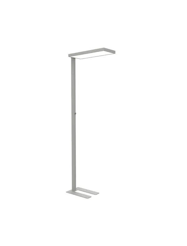 Lampadaire led mauljura intensite reglable tete et    socle aluminium hauteur 195cm coloris argent — Non classé