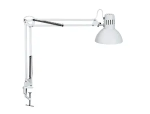 Luminaire bureau maulstudy surpince tete et bras metal      hauteur 44cm bras 35cm tete   diam. 17cm coloris blanc — Non…