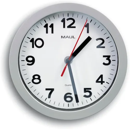 Horloge murale maul step diam. 20cm pile 1.5v aa       fournie coloris argent — Non classé
