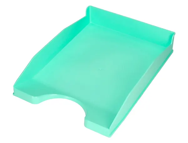 Corbeille a courrier q-connect plastique           240x70x340mm coloris vert     menthe opaque — Non classé