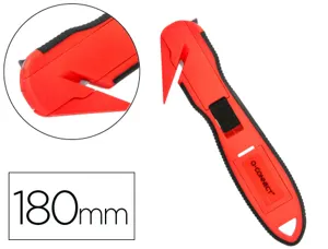 Cutter de securite xd-g03 q-connect en plastique et     gomme avec ergot en metal lamefixe protegee — Non classé