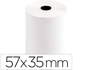 Bobine thermique q-connect 57mm largeur x 35mm diametre  70gr pour tpe sans bisphenol  a — Non classé