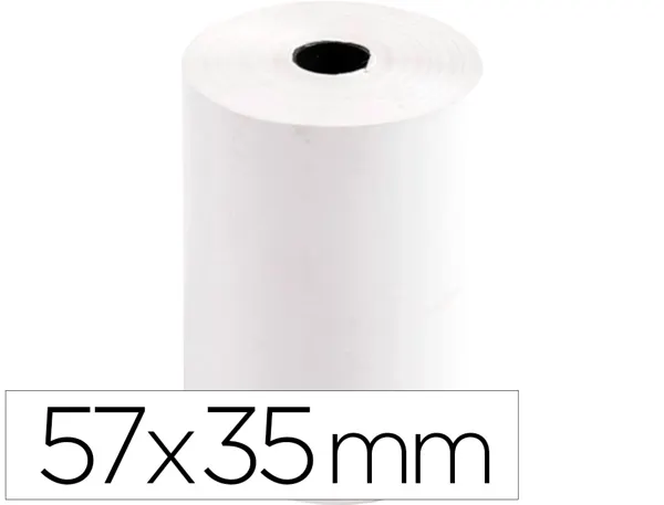 Bobine thermique q-connect 57mm largeur x 35mm diametre  70gr pour tpe sans bisphenol  a — Non classé
