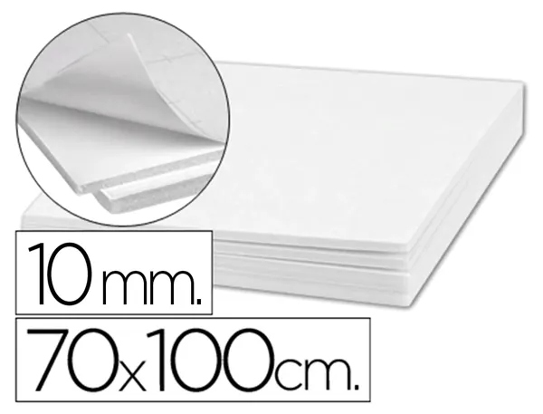 Carton plume liderpapel double-face 70x100cm          epaisseur 10mm coloris blanc — Non classé