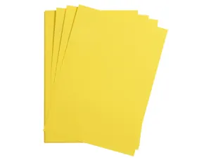 Feuille papier clairefontaine maya 270g 500x700mm coloris   jaune citron paquet 25 unites — Non classé