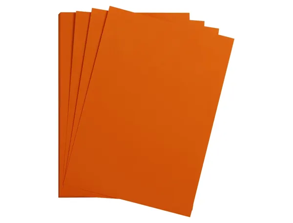 Feuille papier clairefontaine maya 270g 500x700mm coloris   orange paquet 25 unites — Non classé