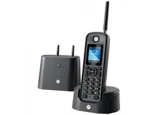Telephone sans fil motorola o201 afficheur couleur 1,8/'   longue portee 1km coloris     noir — Non classé
