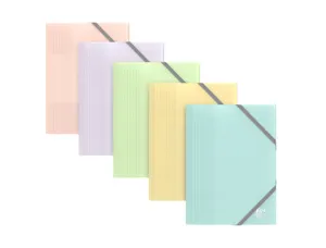 Chemise elastique oxford a6 pp coloris assortis pastel    opaque lot 40 unites — Non classé