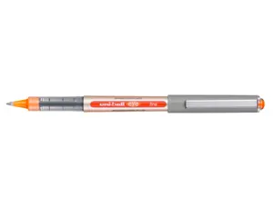 Roller uniball eye plastique recycle encre liquide         ecriture moyenne pointe metal coloris orange — Non classé