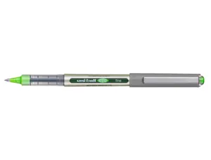 Roller uniball eye plastique recycle encre liquide         ecriture moyenne pointe metal coloris vert clair — Non classé