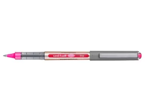 Roller uniball eye plastique recycle encre liquide         ecriture moyenne pointe metal coloris rose — Non classé