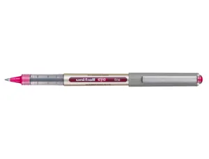 Roller uniball eye plastique recycle encre liquide         ecriture moyenne pointe metal coloris pourpre — Non classé