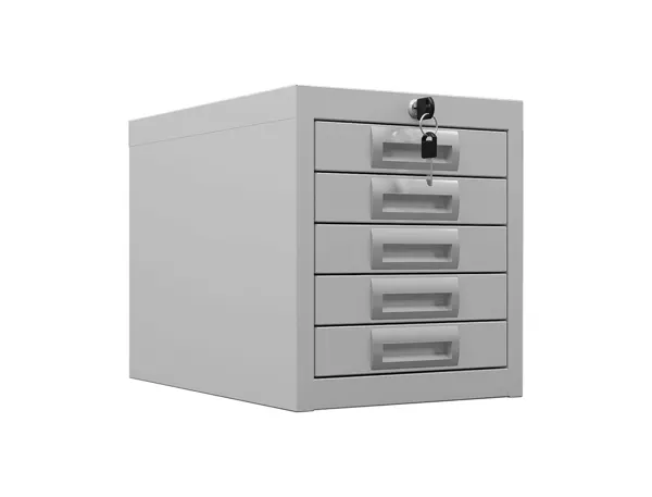 Bloc multitiroir phoenix serie md md0304g 5 tiroirs    serrure a cle coloris gris — Non classé