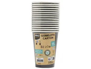 Gobelet exacompta carton 20cl coloris noir paquet 15 unites — Non classé