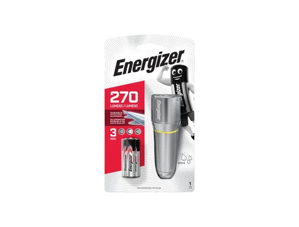 Torche a main energize vision hd metal 3 aaa 270 lumens 84m 2h30 — Non classé