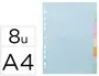 Intercalaire Exacompta Carte Forte 170 gr A4 8 Positions Coloris Pastel — Classement & archivage — vue 2